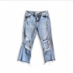 Classic Blue Distressed Women's Jeans